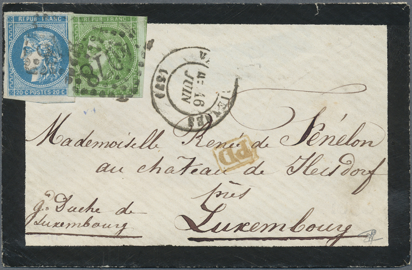 Frankreich: 1870/71: Outstanding collection of the postal history of the Franco-Prussian war of 1870