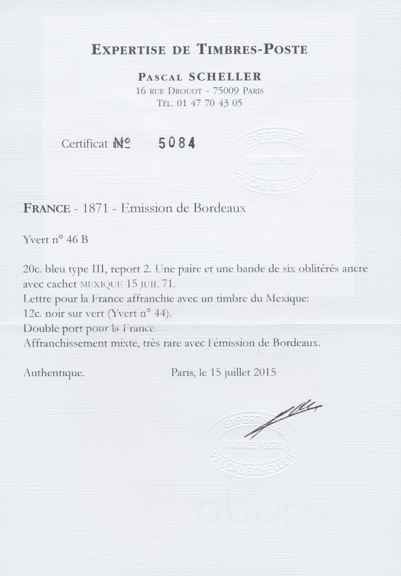 Frankreich: 1870/71: Outstanding collection of the postal history of the Franco-Prussian war of 1870