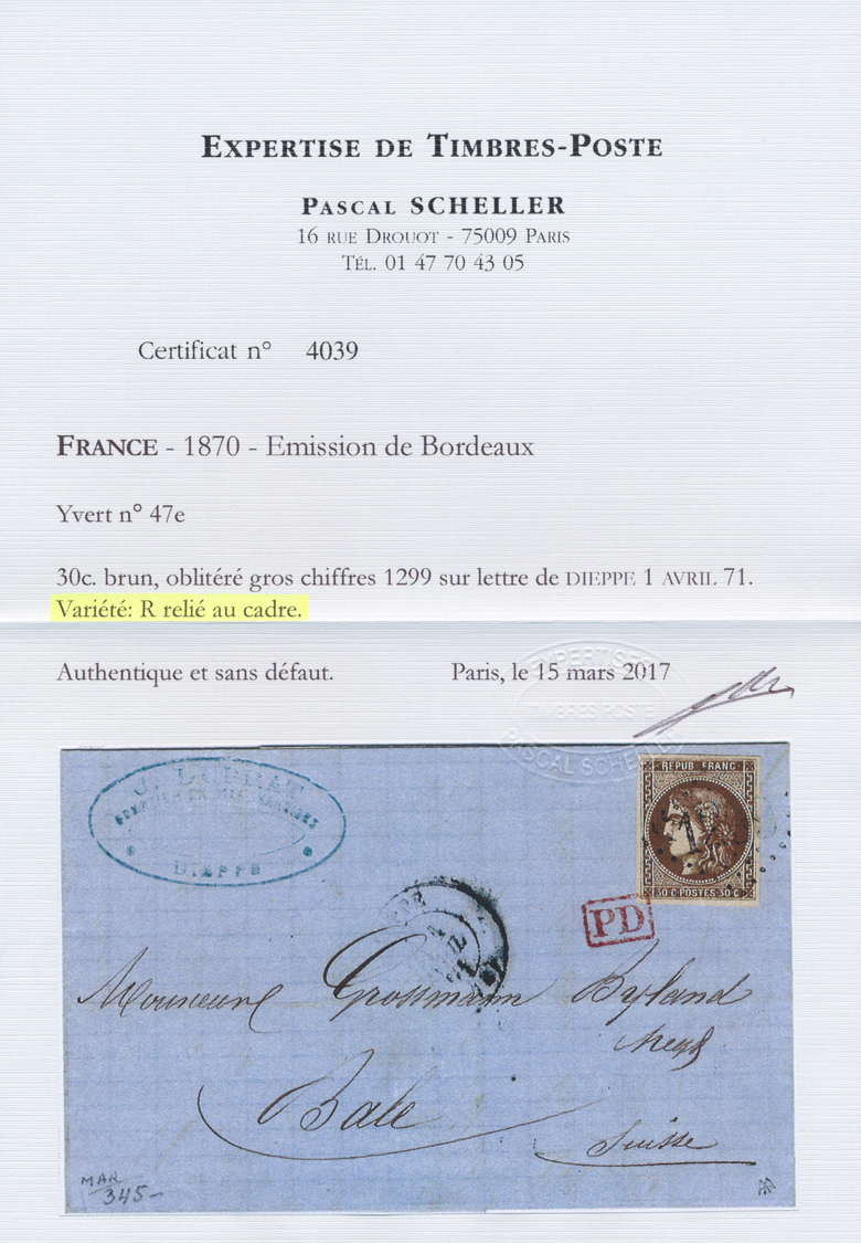 Frankreich: 1870/71: Outstanding collection of the postal history of the Franco-Prussian war of 1870