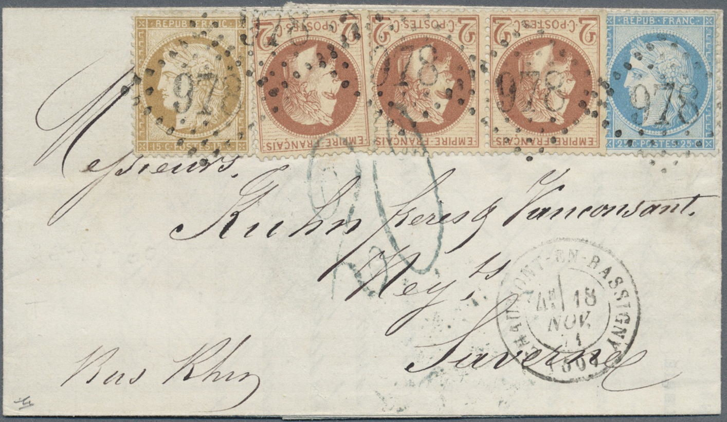 Frankreich: 1870/71: Outstanding collection of the postal history of the Franco-Prussian war of 1870