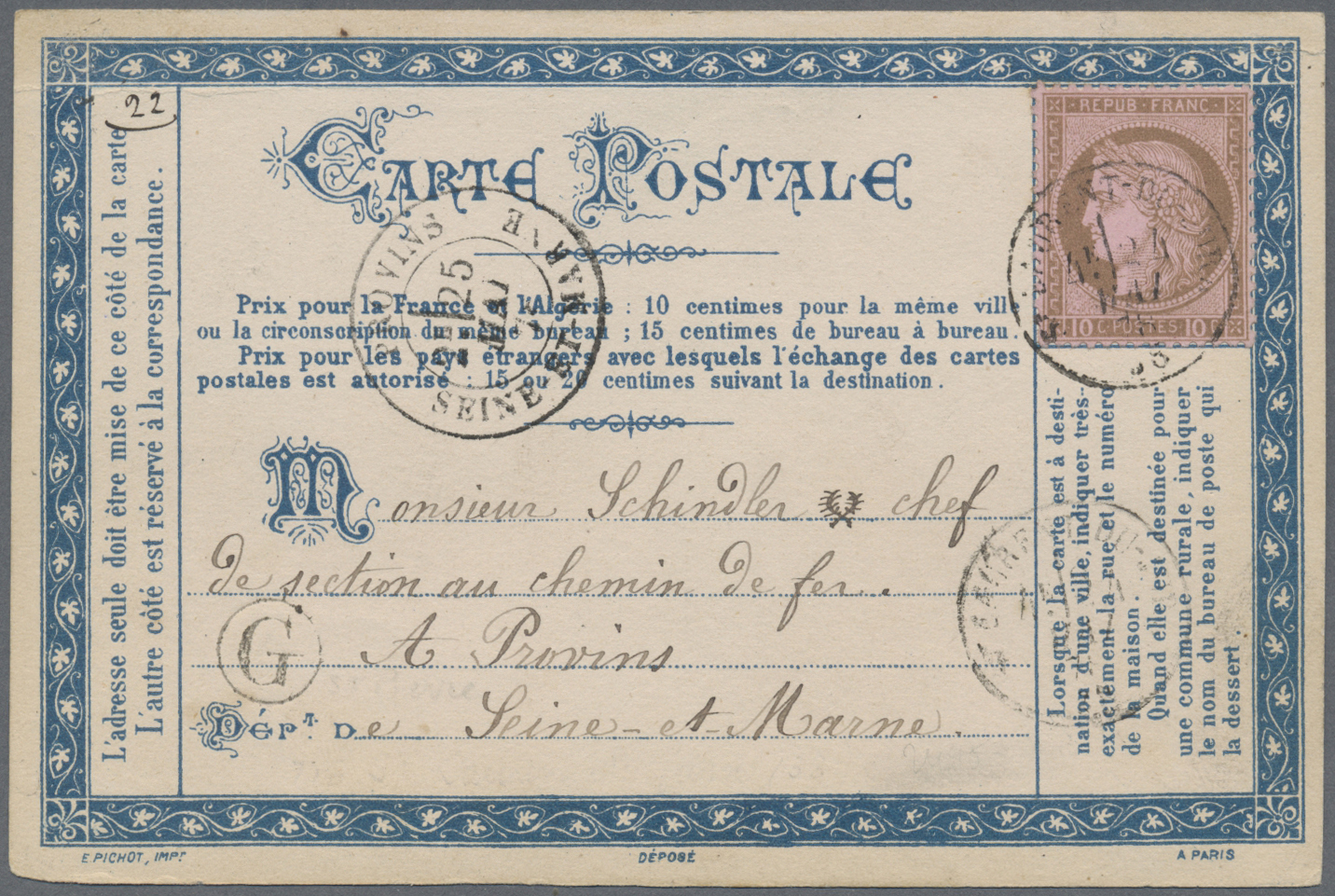 Br Frankreich: 1871/1876, CERES, lot of apprx. 64 covers/cards, showing many interesting frankings, mai