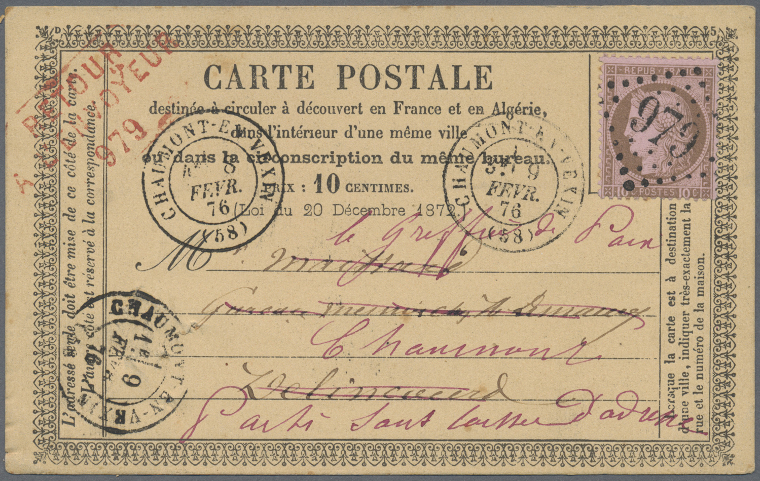 Br Frankreich: 1871/1876, CERES, lot of apprx. 64 covers/cards, showing many interesting frankings, mai