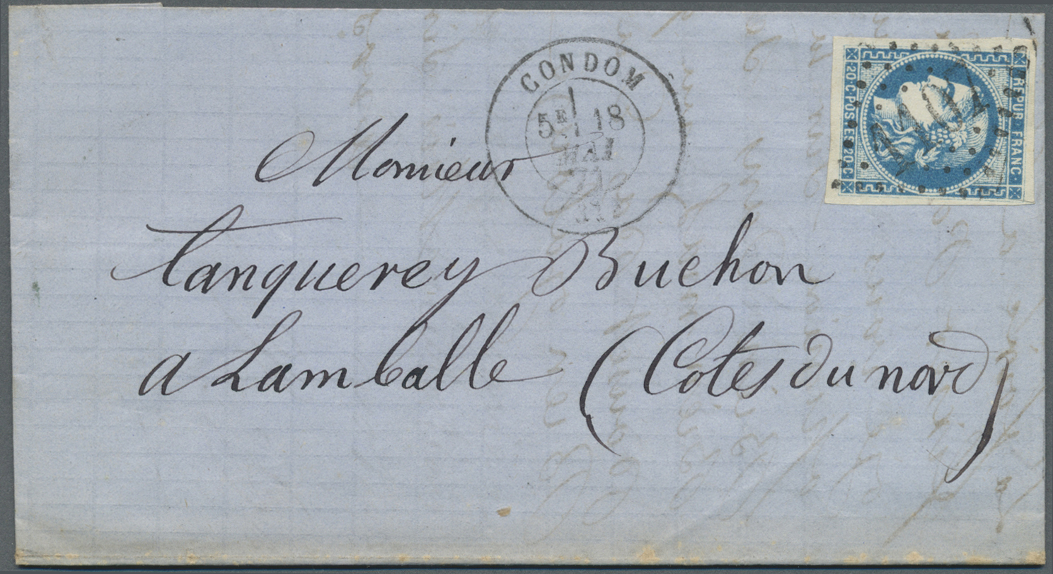 Br Frankreich: 1871, Vielseitige Partie Von 75 Briefen Mit Frankaturen 20 C. BORDEAUX-Ausgabe, Dabei Gu - Usati