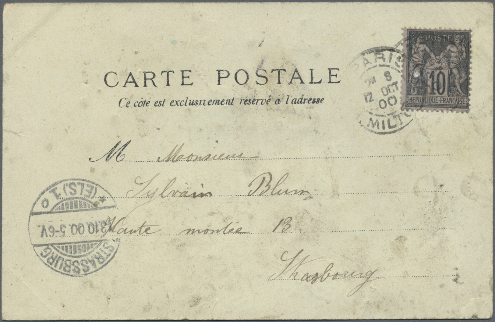 Br Frankreich: 1898/1900 (ca.), über 100 Gelaufene Frankreich Postkarten Mit Einigen "Souvenir De...", - Used Stamps