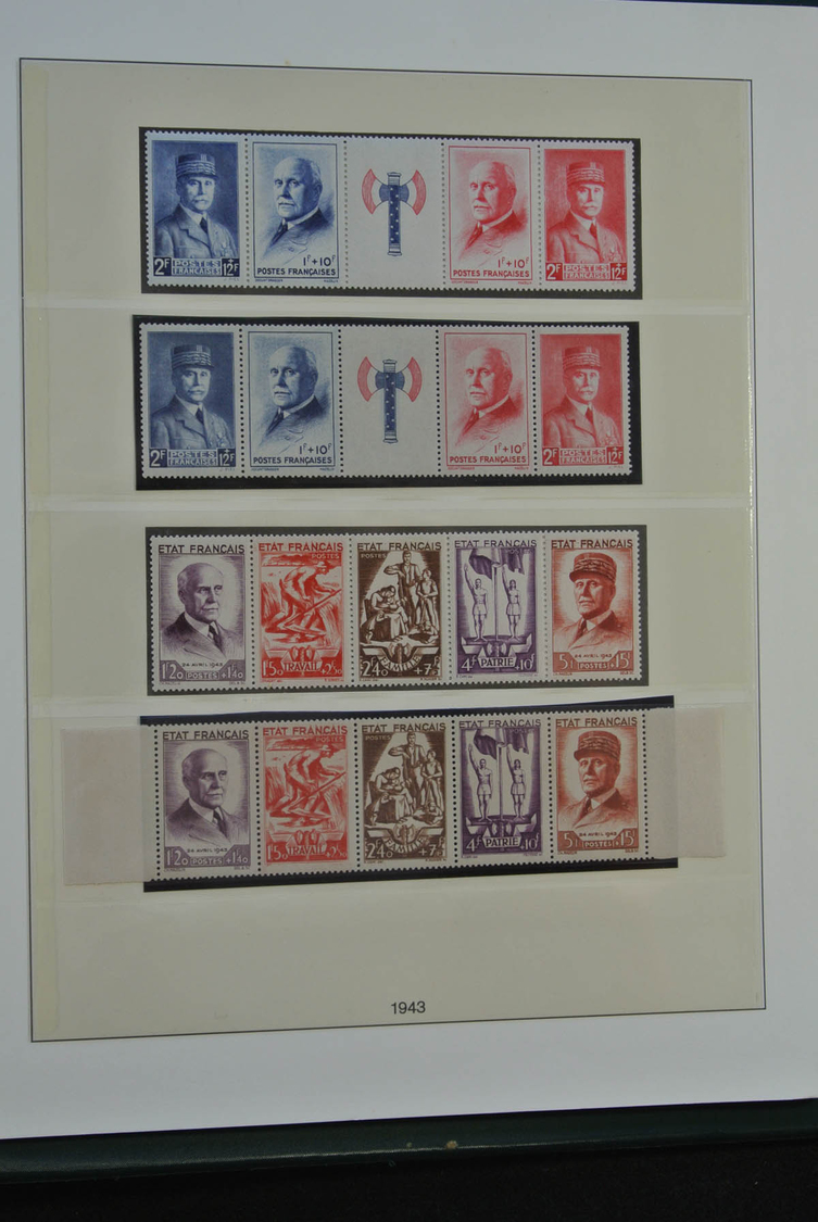 Frankreich: 1903/1944: Fantastic, mostly MNH and mint hinged collection France 1903-1944 in Lindner