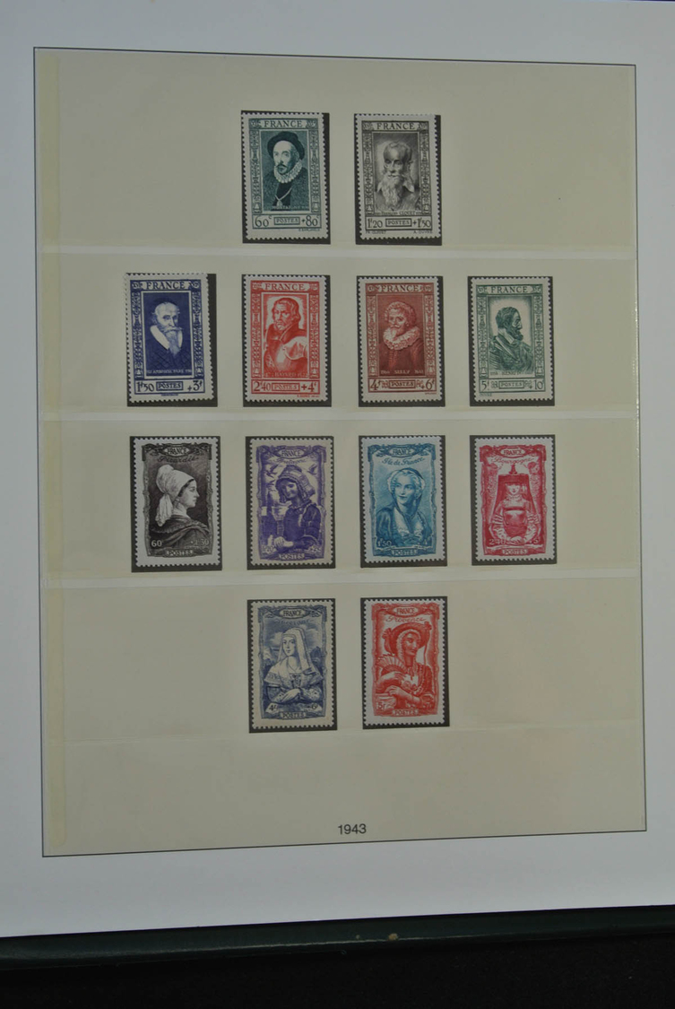 Frankreich: 1903/1944: Fantastic, mostly MNH and mint hinged collection France 1903-1944 in Lindner