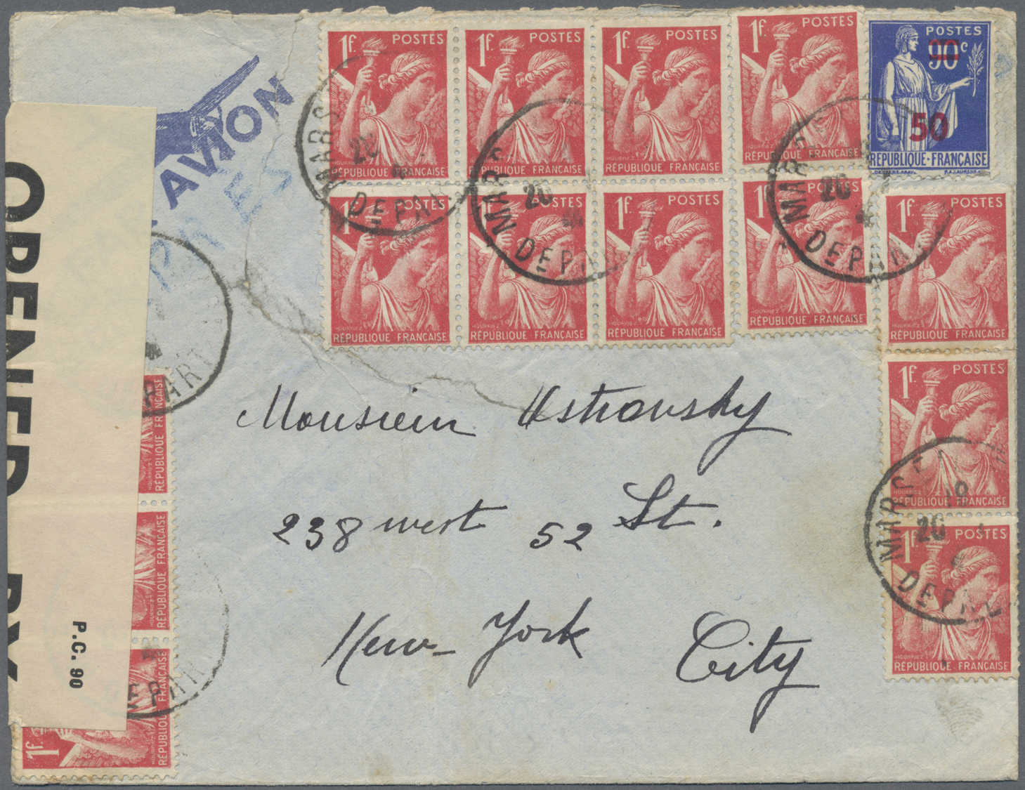 Br Frankreich: 1920/1970, Lot Of Ca. 118 Registered Letters With Many Intereseting Frankings, Special F - Oblitérés