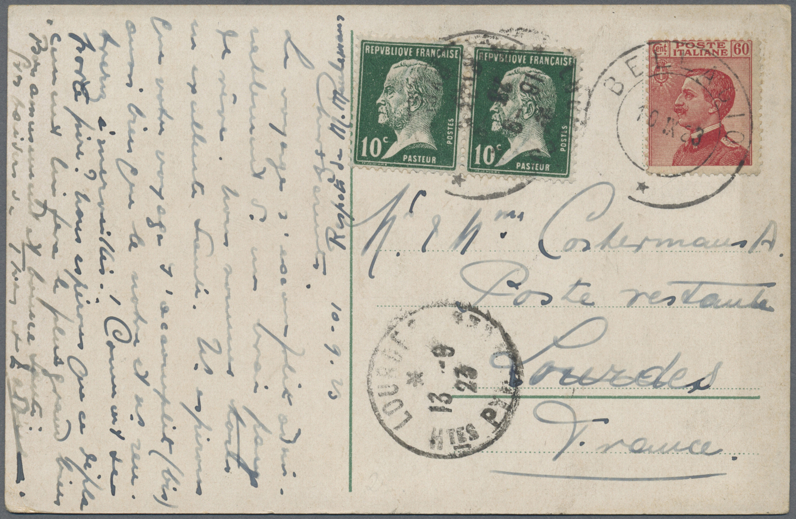 Br Frankreich: 1923/1940, Group Of 13 Covers/cards, Comprising Registered, Censored And Airmail, Ms. Ca - Gebruikt