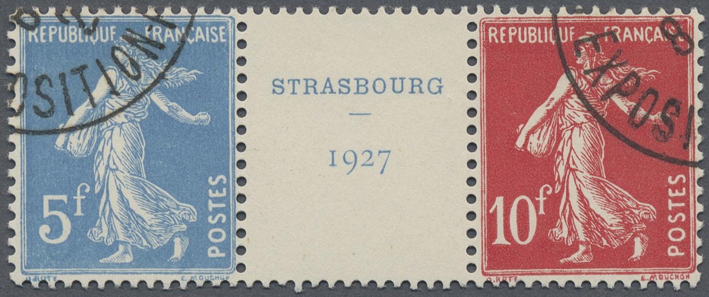 O Frankreich: 1927/1937, Herzstück Aus Strasbourg-Block Sauber Gestempelt, Signiert Und Fotoattest V.d - Used Stamps