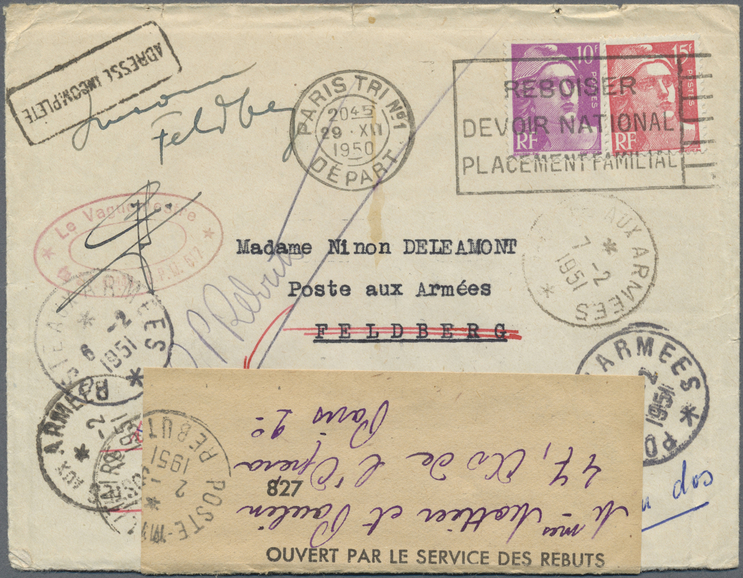 Br Frankreich: 1940/1951, WWII, Lot Of 40 Commercial Covers, Comprising E.g. A Nice Range Of Censored M - Oblitérés