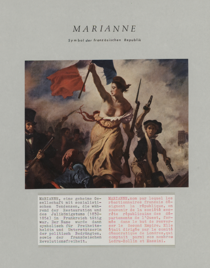 **/GA Frankreich: 1944-1976, Marianne Ausstellungs-Sammlung In 2 Bänden, Dabei Postfrische Ausgaben Mit He - Usati