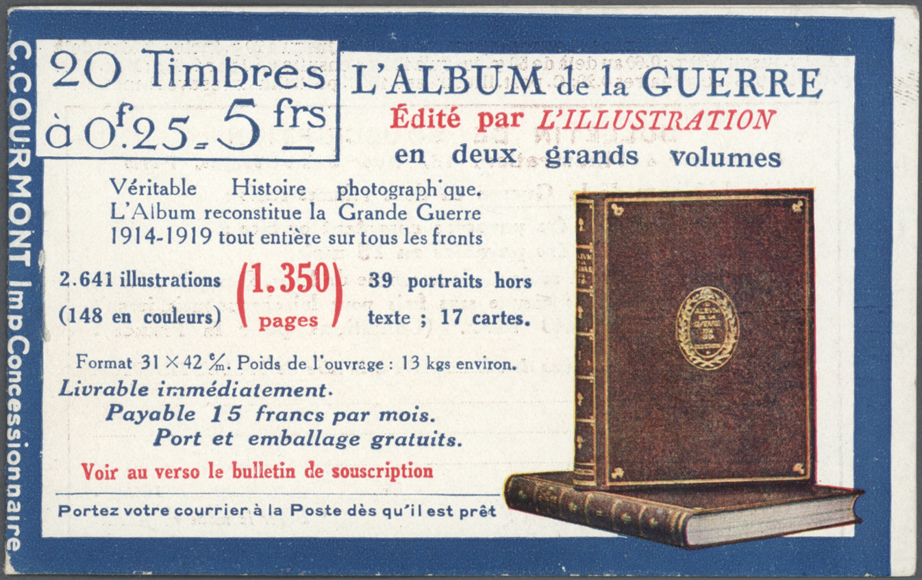 Frankreich - Markenheftchen: 1916/1940 (ca.), BOOKLET COVERS, Accumulation Of Apprx. 150 Booklet Cov - Altri & Non Classificati