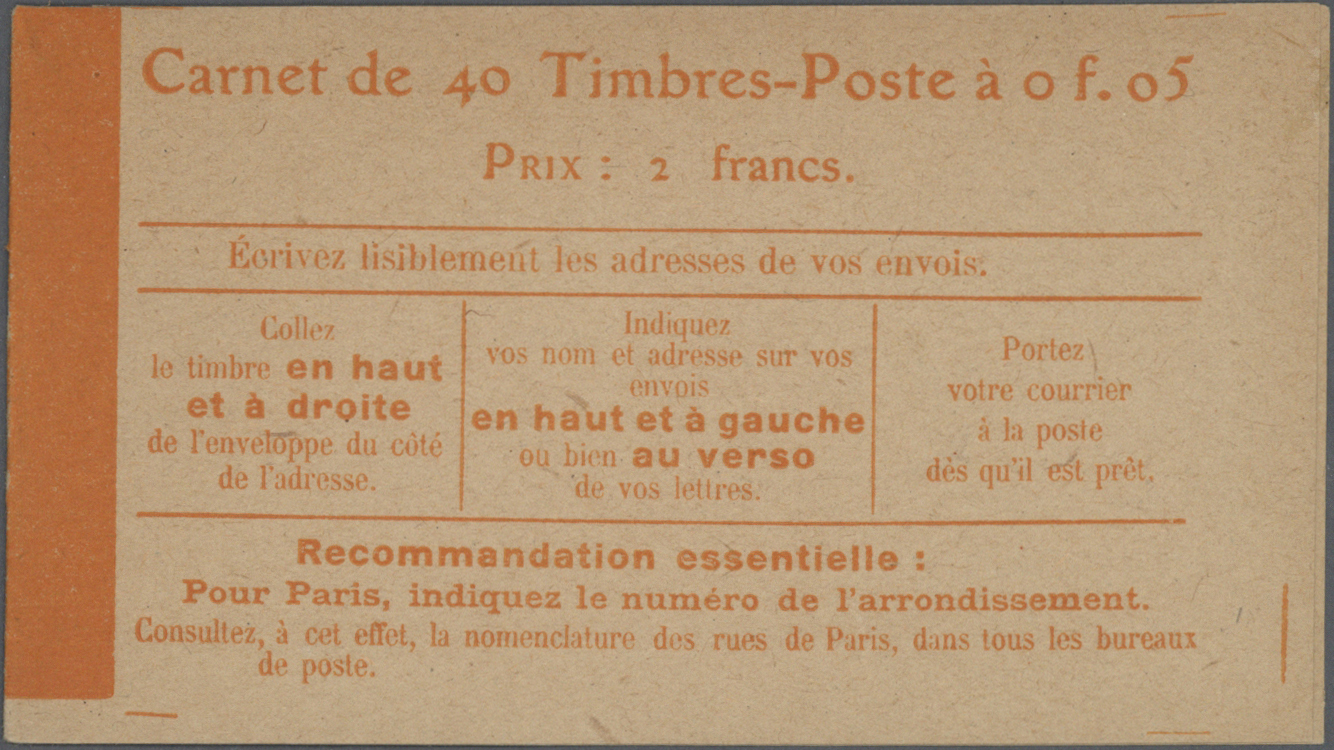 Frankreich - Markenheftchen: 1916/1940 (ca.), BOOKLET COVERS, accumulation of apprx. 150 booklet cov