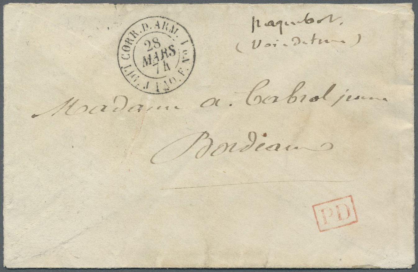 Br/GA/Brfst/ Französische Post in der Levante: 1738/1925 ca., mehr als 80 Briefe, Ansichtskarten und einige Brief