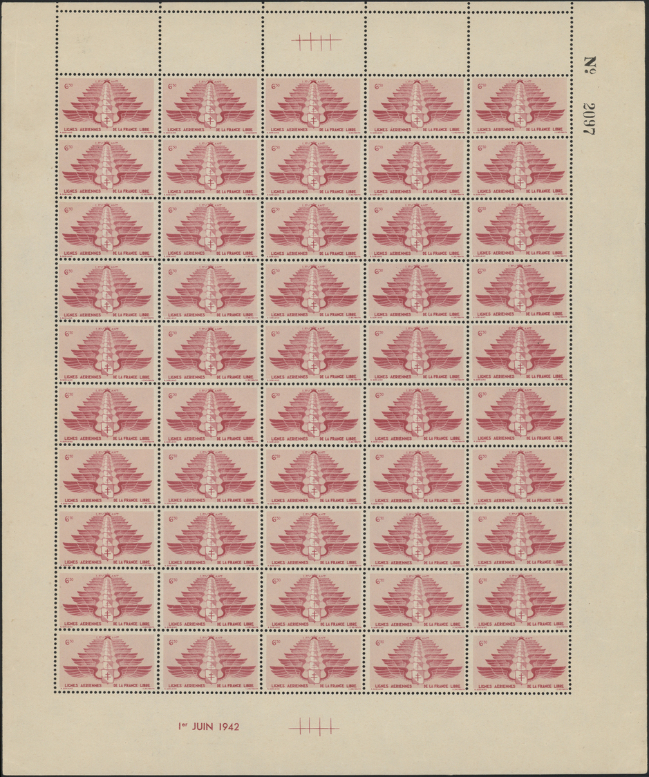 ** Französische Post In Der Levante: 1925-45, Collection With Syria T.E.O. Overprinted Gutter Blocks, F - Other & Unclassified