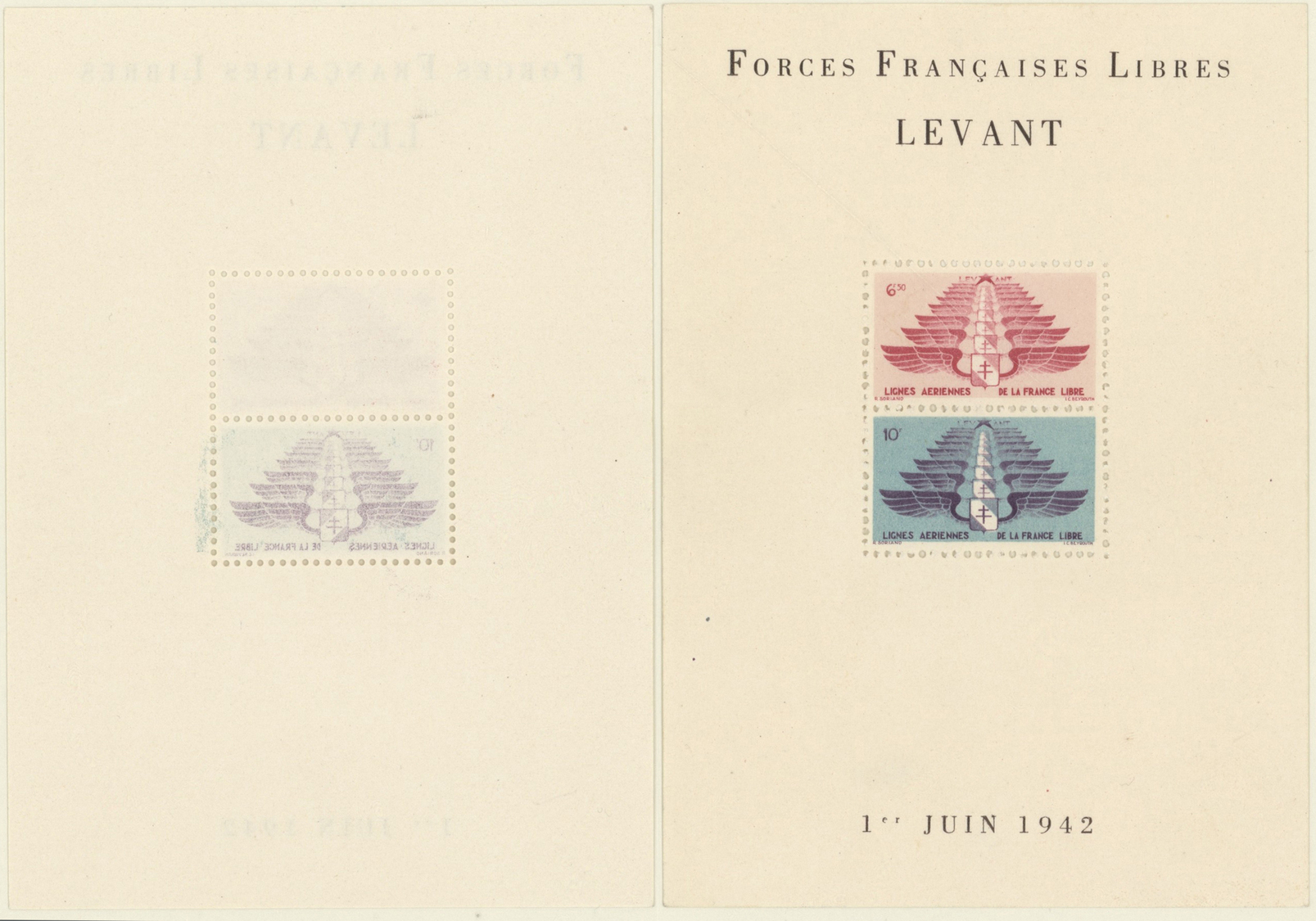 ** Französische Post In Der Levante: 1925-45, Collection With Syria T.E.O. Overprinted Gutter Blocks, F - Other & Unclassified