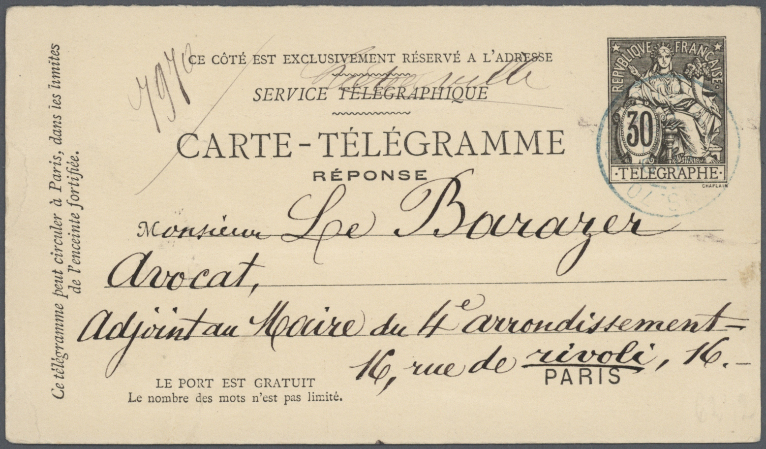 GA Frankreich - Ganzsachen: 1875/1910 (ca.), Sammlung Von Etwa 140 Alten Ganzsachen Bzw. Postkarten-Vor - Autres & Non Classés