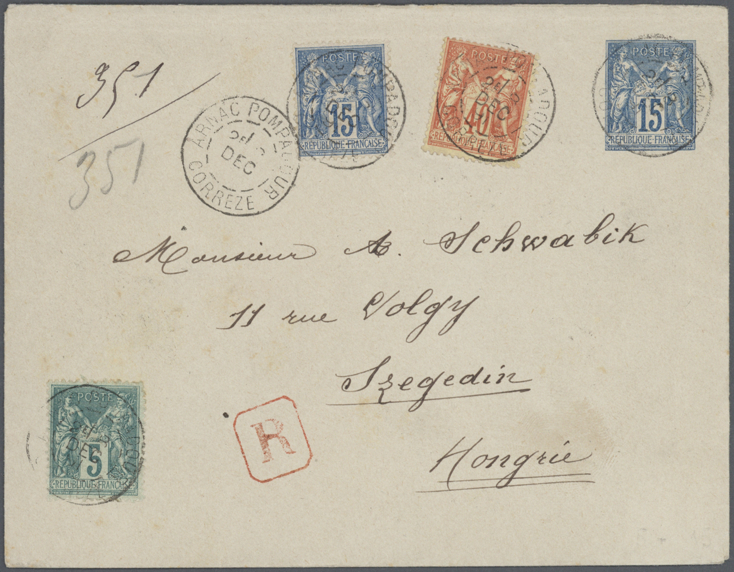 GA Frankreich - Ganzsachen: 1875/1910 (ca.), Sammlung von etwa 140 alten Ganzsachen bzw. Postkarten-Vor