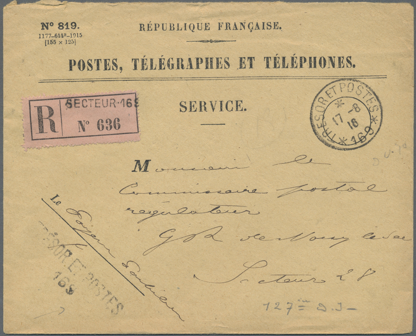 Br Frankreich - Militärpost / Feldpost: 1900/1919, 70 Items Of French Military And Field Post Mainly Of - Military Postage Stamps