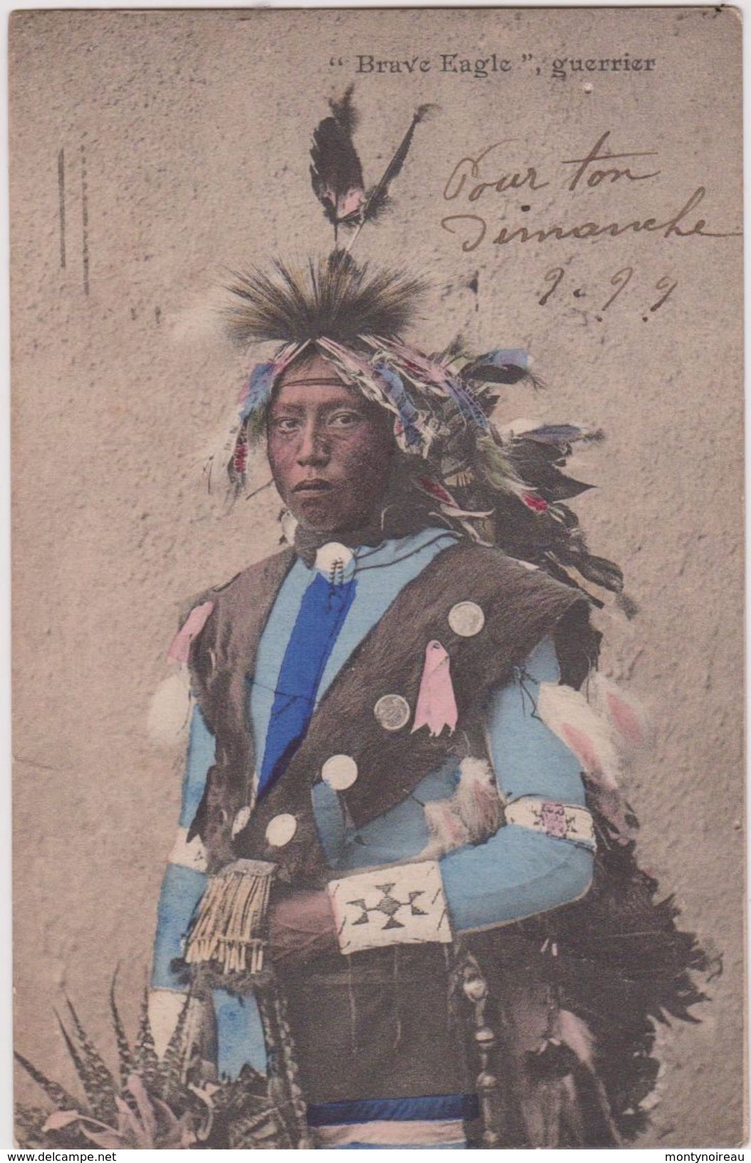 Indien  " Brave  Guerrier "   Eagle - Indiani Dell'America Del Nord
