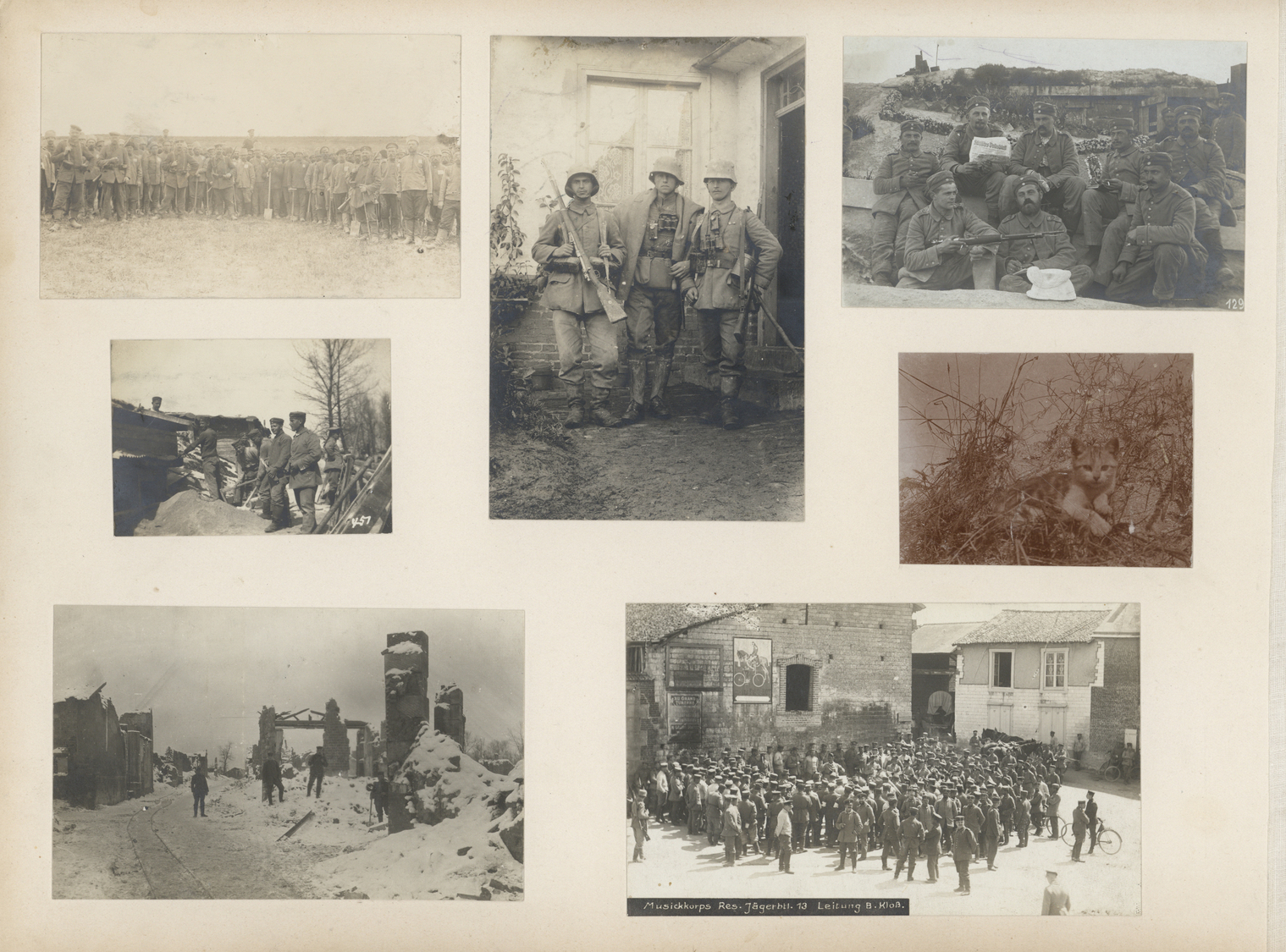 Frankreich - Besonderheiten: 1914/1917: WWI. Album Of A German Soldier With 240 Photos & Picture Pos - Autres & Non Classés