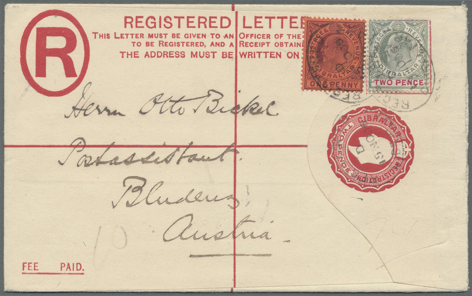 GA/Br Gibraltar: 1824/1980, Interesting Lot With 155 Items With Many Good Stampless Early Covers, Registra - Gibraltar