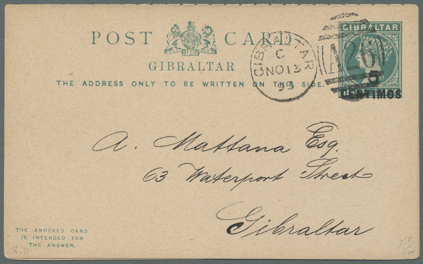 GA/Br Gibraltar: 1824/1980, interesting Lot with 155 items with many good stampless early covers, registra