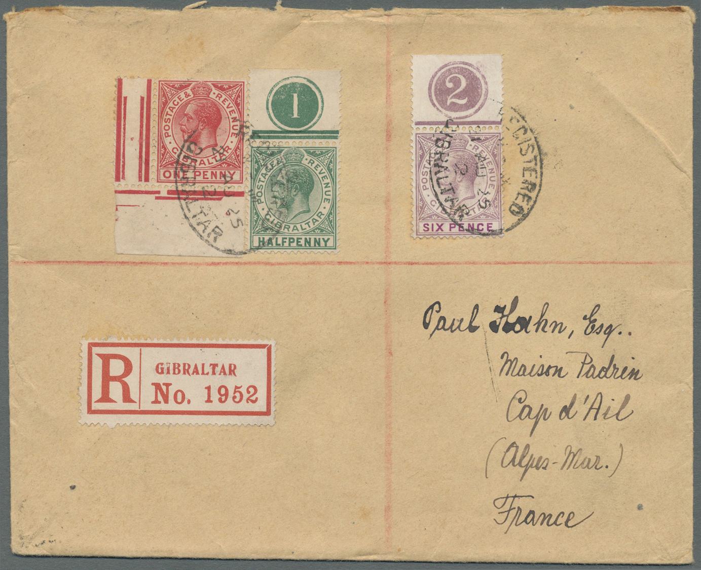 GA/Br Gibraltar: 1824/1980, interesting Lot with 155 items with many good stampless early covers, registra