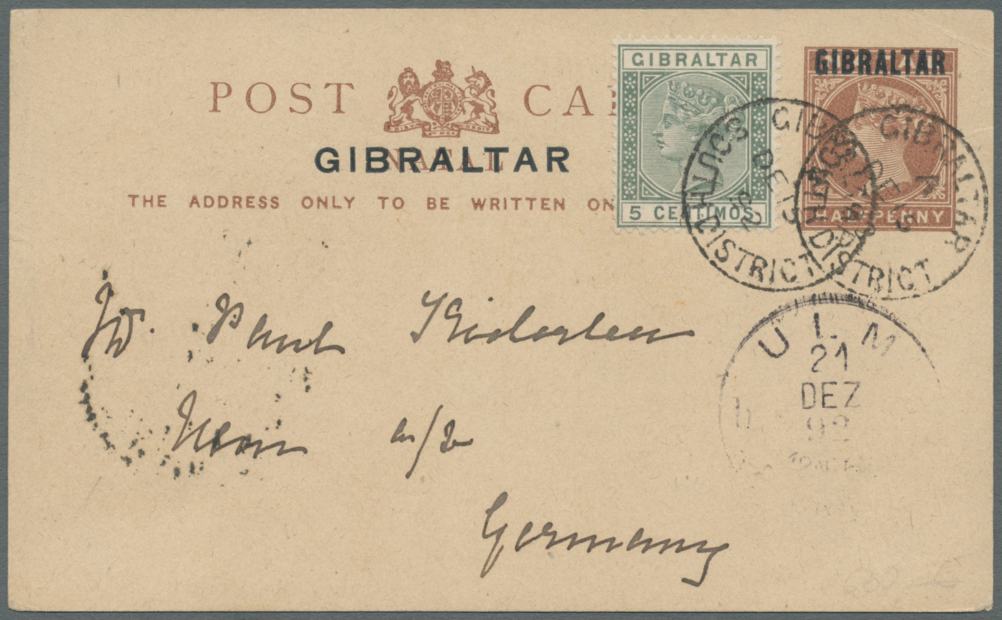 GA/Br Gibraltar: 1824/1980, interesting Lot with 155 items with many good stampless early covers, registra