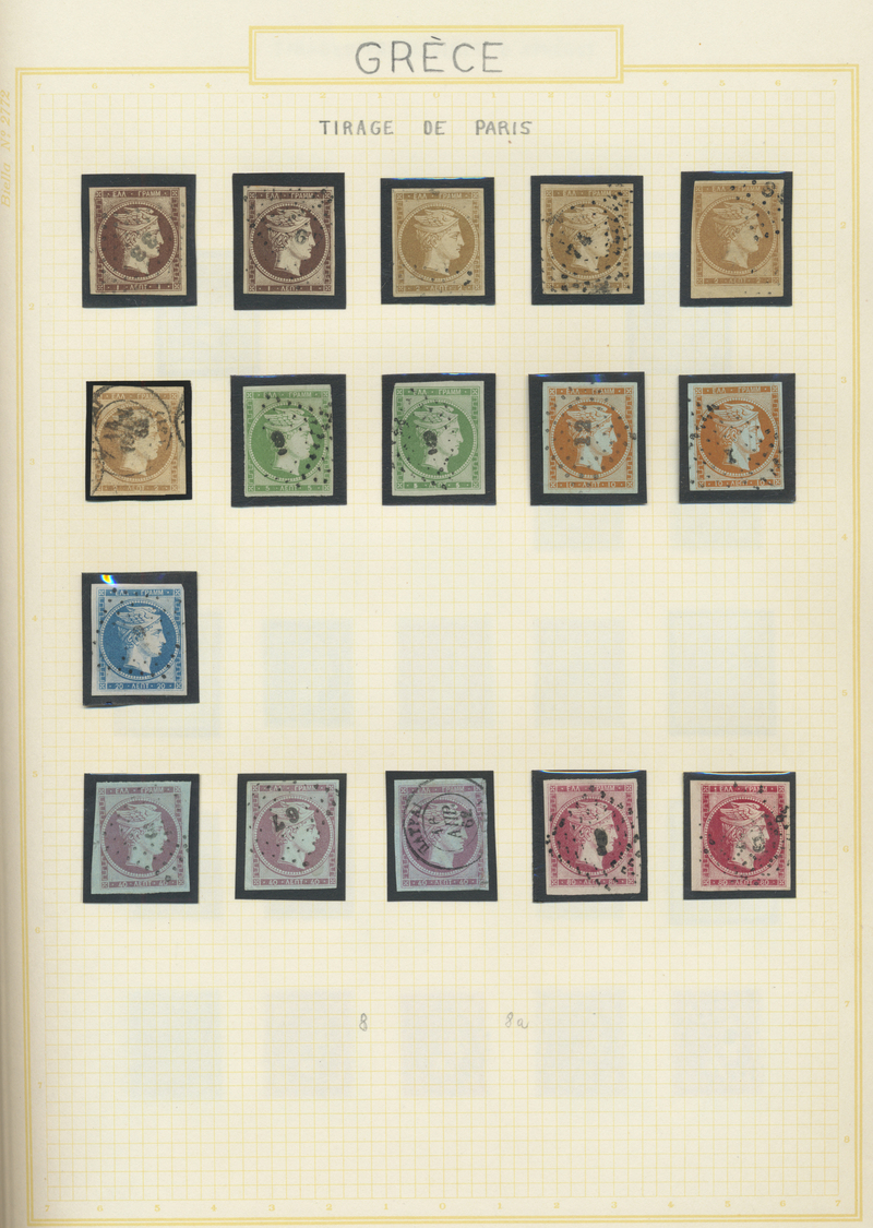 */O Griechenland: 1861-1963, Collection In Simplon Album Starting Large Hermesheads Mint And Used, 148 S - Lettres & Documents