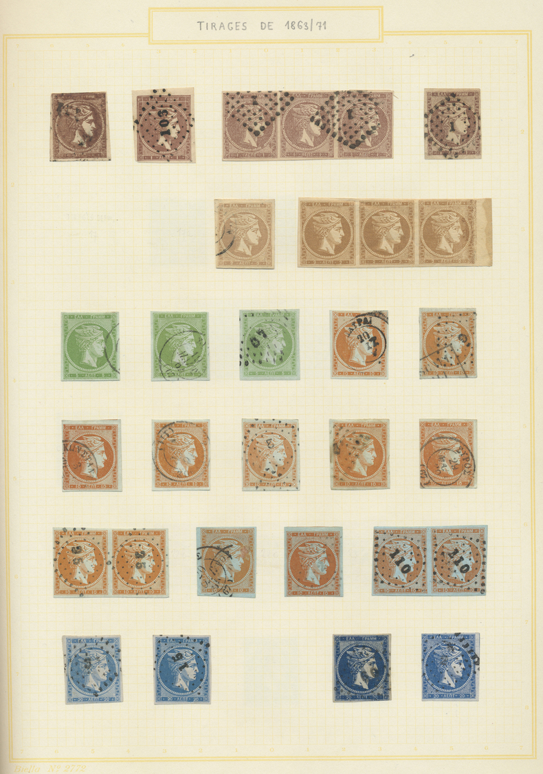 */O Griechenland: 1861-1963, Collection In Simplon Album Starting Large Hermesheads Mint And Used, 148 S - Brieven En Documenten