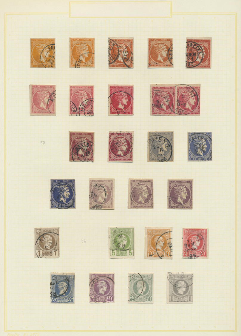 */O Griechenland: 1861-1963, Collection In Simplon Album Starting Large Hermesheads Mint And Used, 148 S - Storia Postale