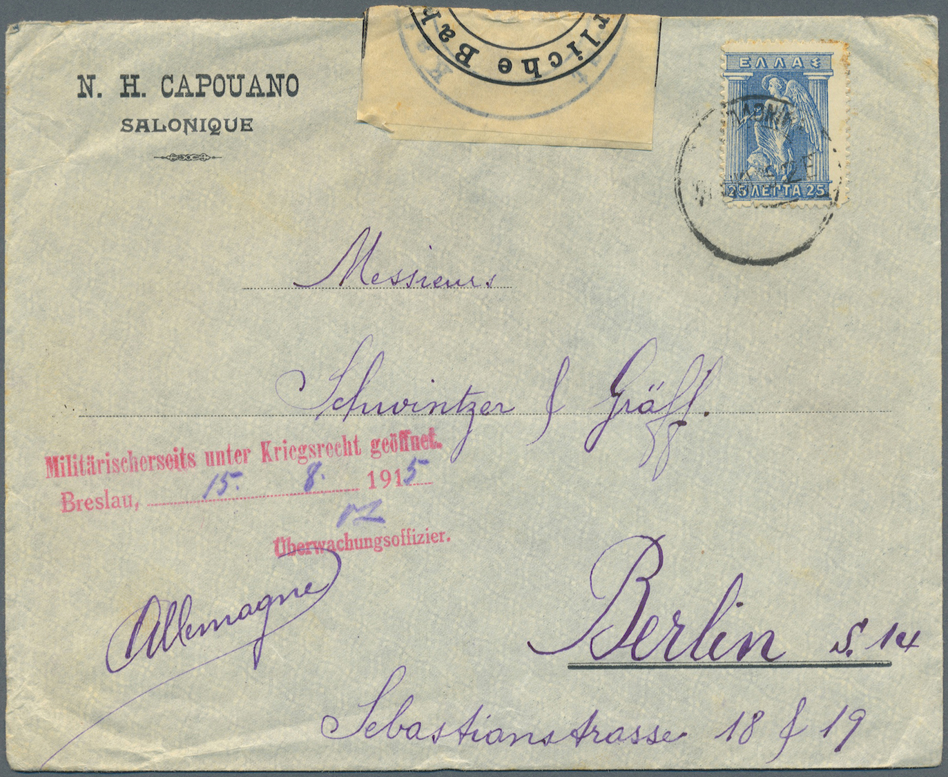 Br/ Griechenland: 1900-1922, 34 Covers / Cards Including Good Cancellations Of Italian Occupation Dodeca - Brieven En Documenten