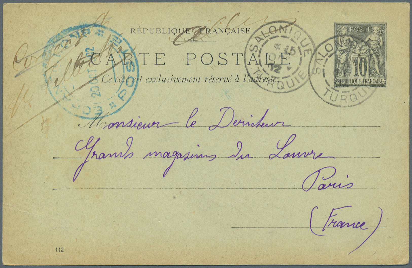 Br/ Griechenland: 1900-1922, 34 covers / cards including good cancellations of italian occupation Dodeca