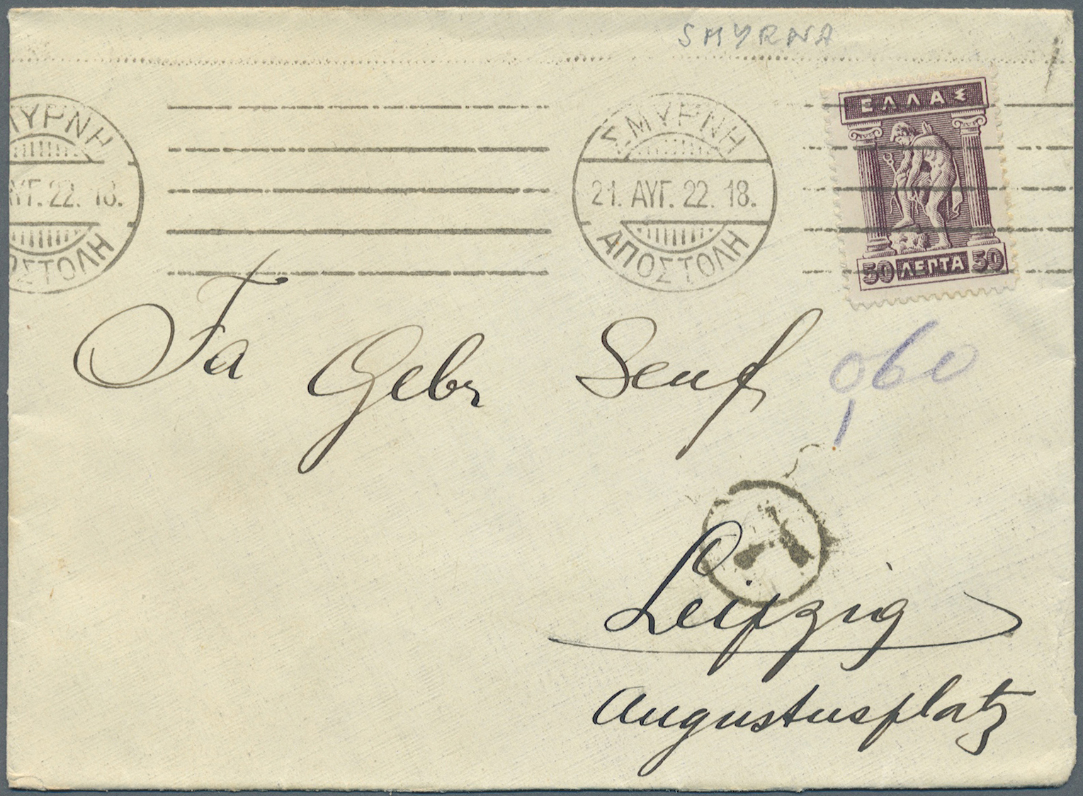 Br/ Griechenland: 1900-1922, 34 covers / cards including good cancellations of italian occupation Dodeca