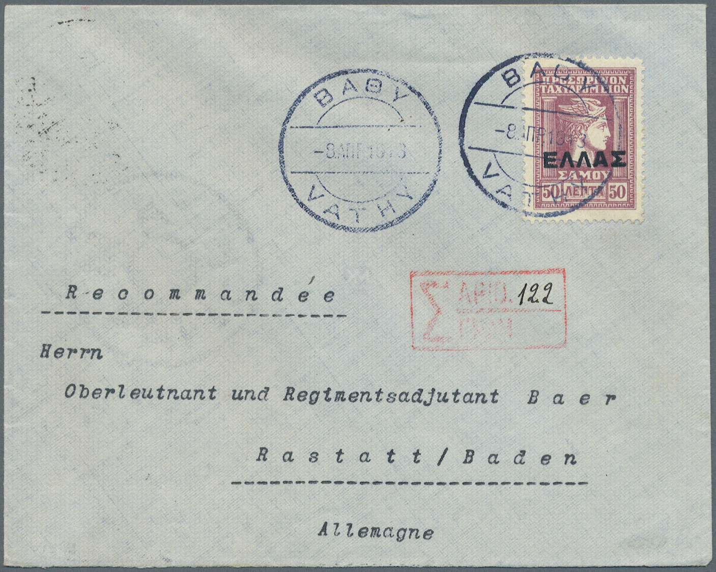 Br/ Griechenland: 1900-1922, 34 covers / cards including good cancellations of italian occupation Dodeca