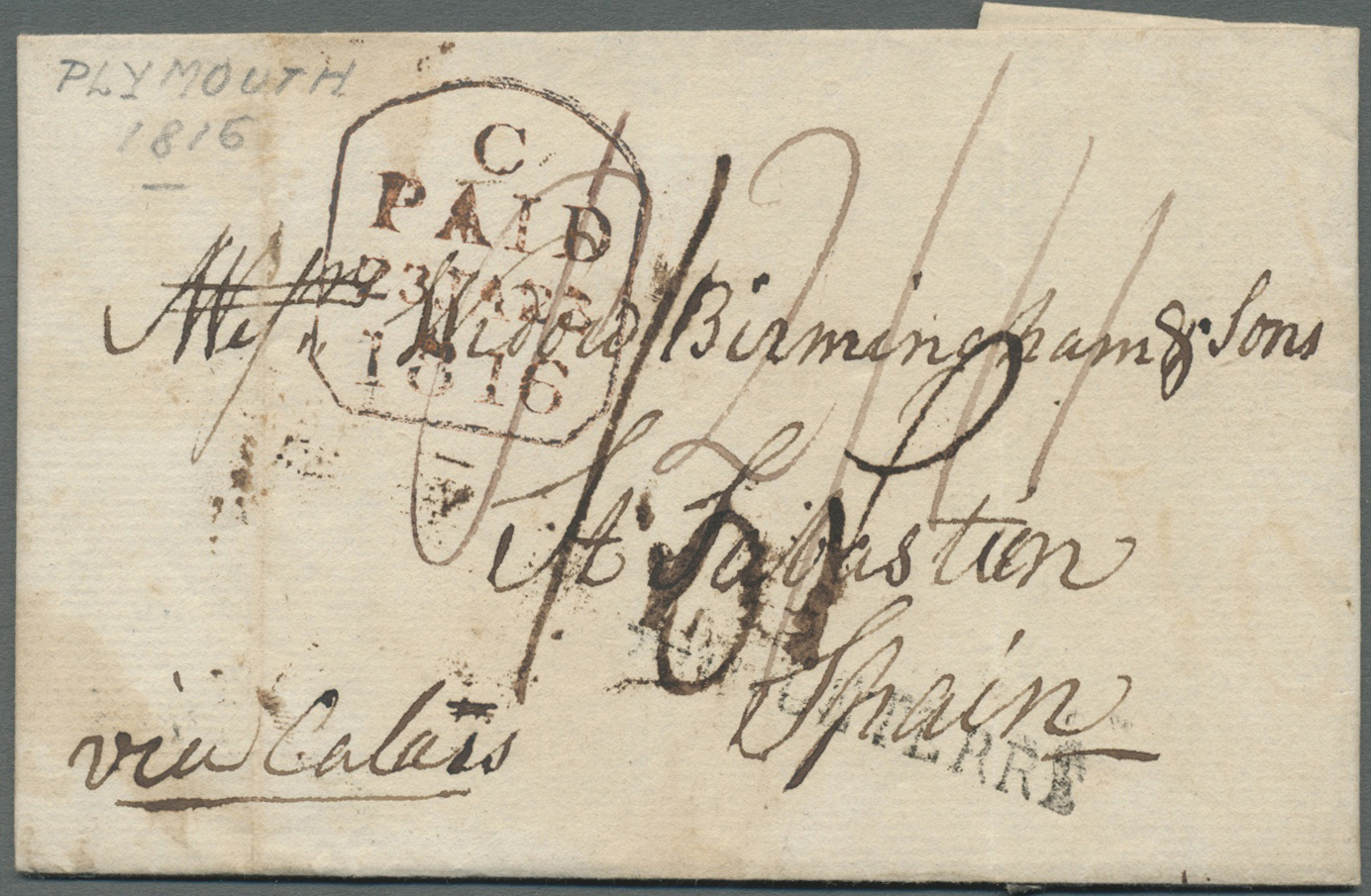 Br Großbritannien - Vorphilatelie: 1769/1850, nice lot of 207 covers with grat variety of cancellations