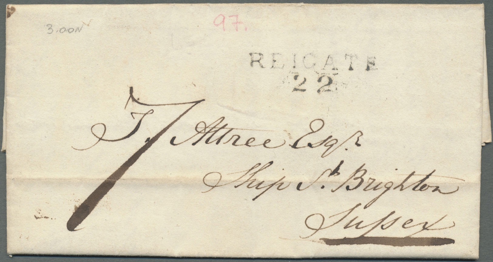 Br Großbritannien - Vorphilatelie: 1769/1850, nice lot of 207 covers with grat variety of cancellations