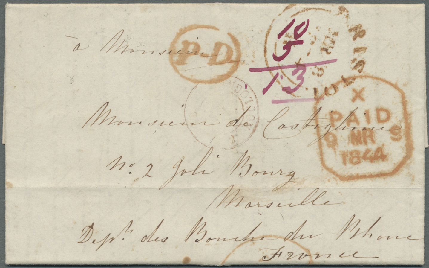 Br Großbritannien - Vorphilatelie: 1769/1850, nice lot of 207 covers with grat variety of cancellations