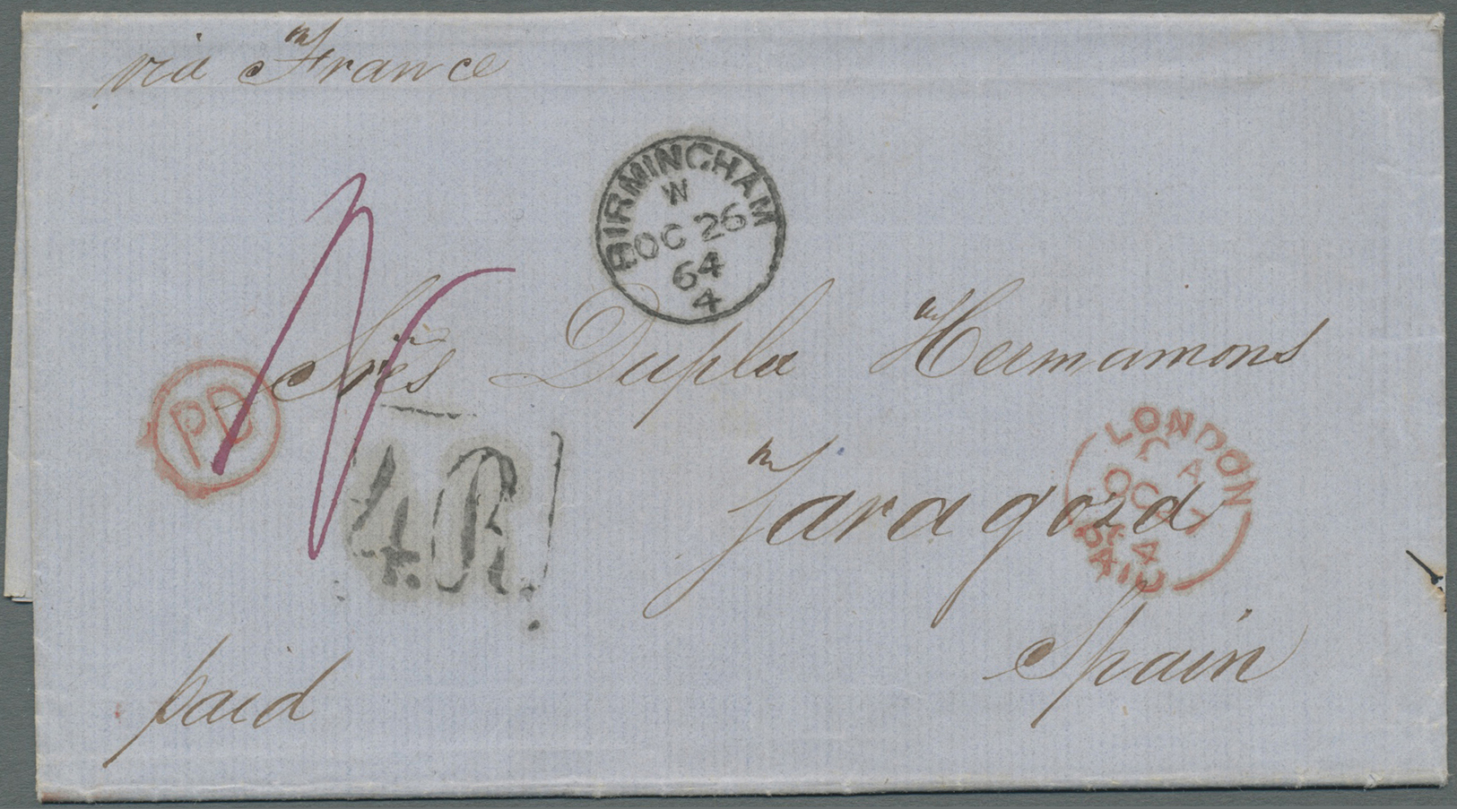 Br Großbritannien - Vorphilatelie: 1769/1850, nice lot of 207 covers with grat variety of cancellations