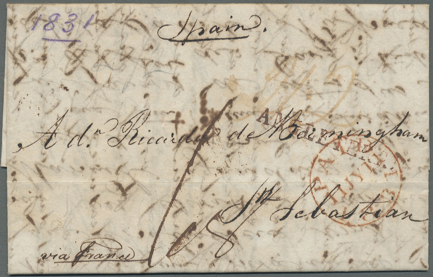 Br Großbritannien - Vorphilatelie: 1791/1850 Ca., 360 Early Covers With A Great Variety Of Cancellation - ...-1840 Precursori