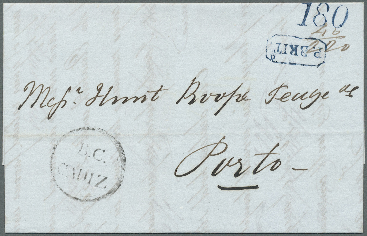 Br Großbritannien - Vorphilatelie: 1791/1850 Ca., 360 Early Covers With A Great Variety Of Cancellation - ...-1840 Precursori