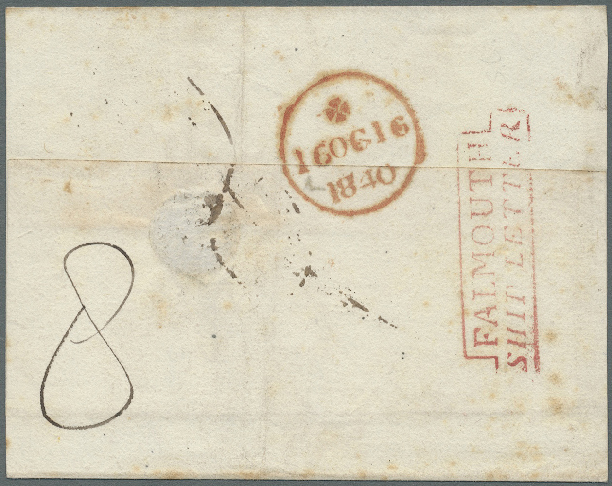 Br Großbritannien - Vorphilatelie: 1791/1850 ca., 360 early covers with a great variety of cancellation