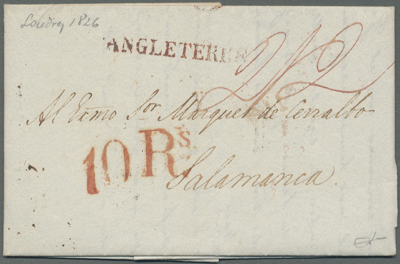 Br Großbritannien - Vorphilatelie: 1791/1850 ca., 360 early covers with a great variety of cancellation