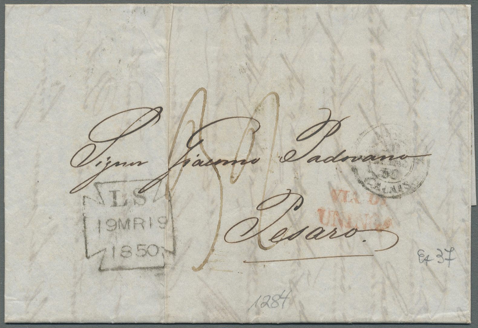 Br Großbritannien - Vorphilatelie: 1791/1850 ca., 360 early covers with a great variety of cancellation