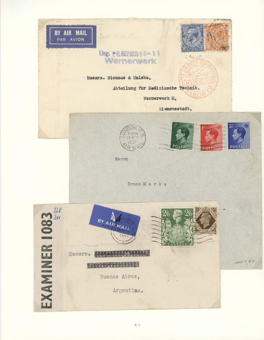 Br/GA Großbritannien: 1797/1980 (ca.), Collection Of More Than 180 Covers/cards In Two Borek Binders, Comp - Other & Unclassified