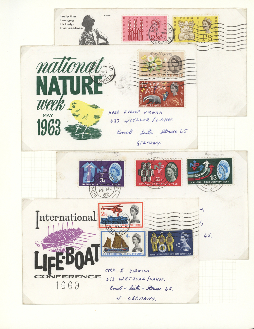 Br/GA Großbritannien: 1797/1980 (ca.), collection of more than 180 covers/cards in two Borek binders, comp