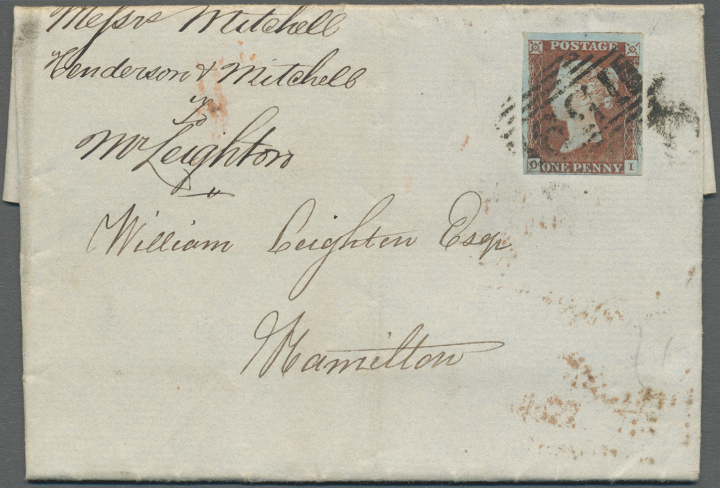 Br Großbritannien: 1838/1880 (ca.), Collection Of Apprx. 77 Covers Mainly Bearing Frankings 1d. Red And - Altri & Non Classificati