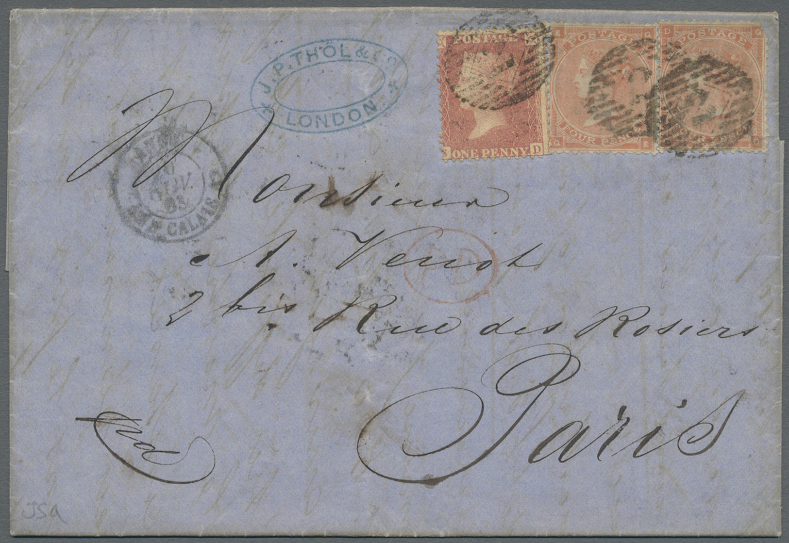 Br Großbritannien: 1838/1880 (ca.), Collection Of Apprx. 77 Covers Mainly Bearing Frankings 1d. Red And - Andere & Zonder Classificatie