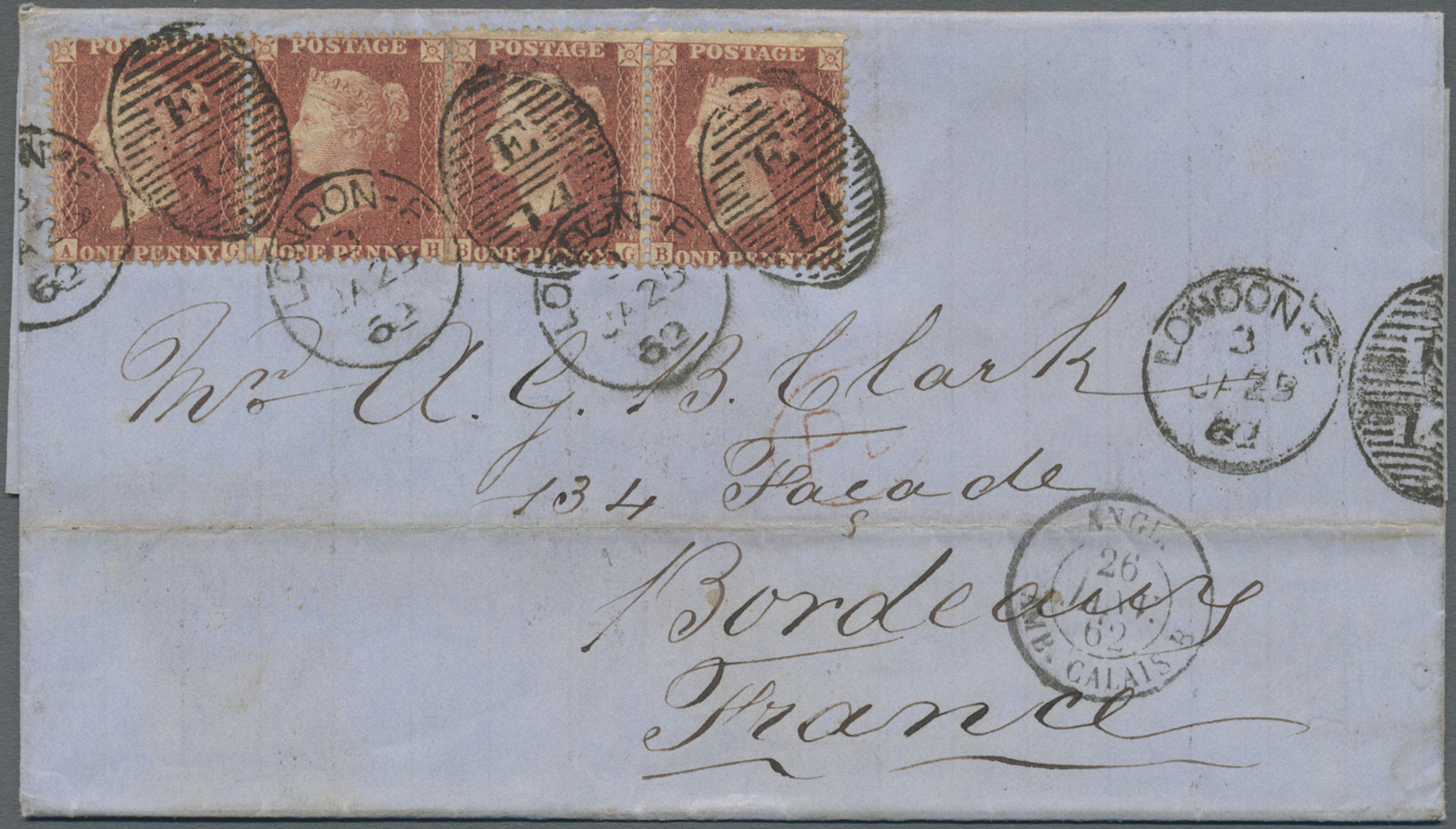 Br Großbritannien: 1838/1880 (ca.), collection of apprx. 77 covers mainly bearing frankings 1d. red and